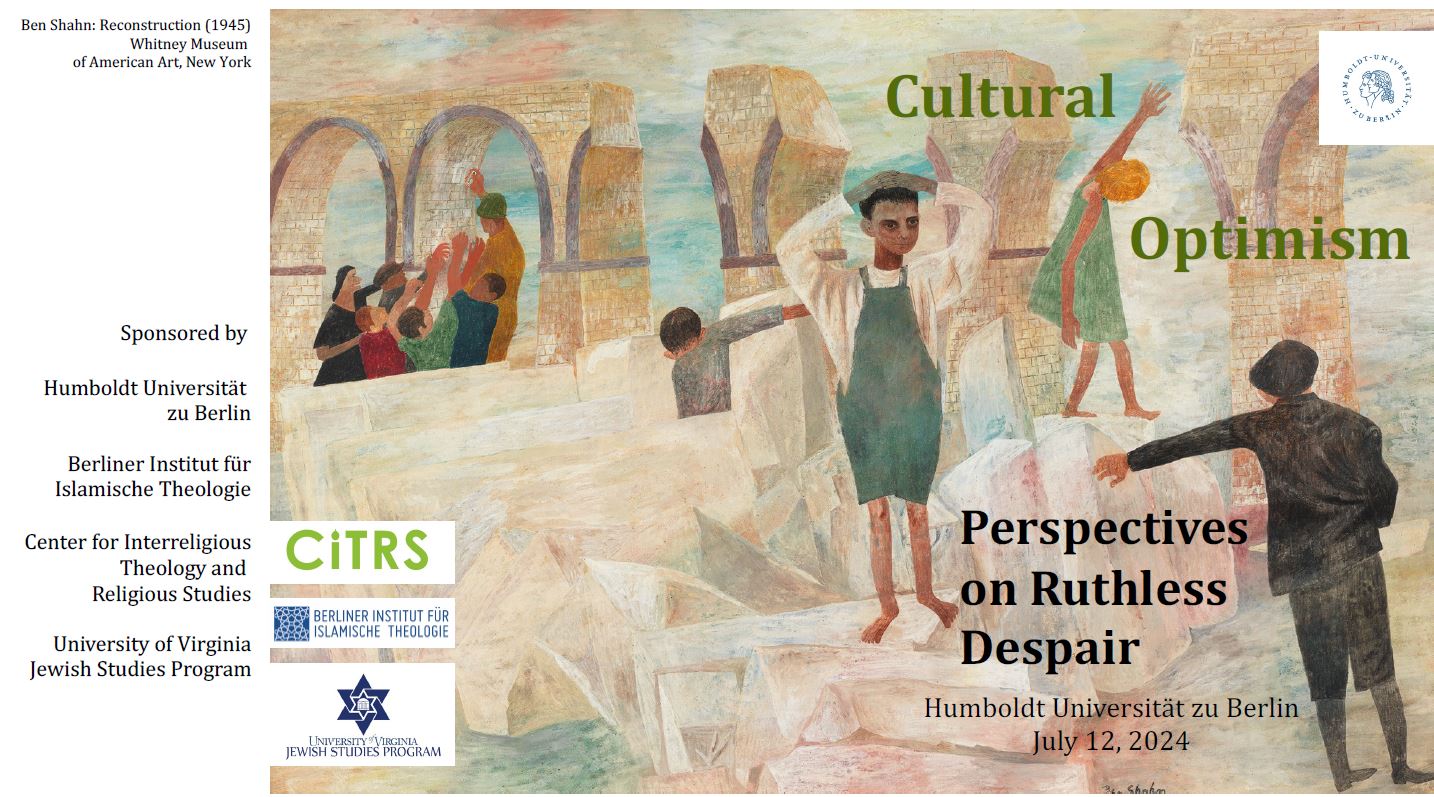 Read more about the article Dr. Cedric Cohen-Skalli will give a lecture on the Conference: Cultural Optimism. Perspective on Ruthless Despair